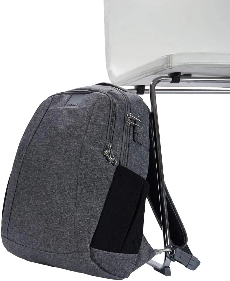 Pacsafe Metrosafe LS350 15 Liter Anti Theft Laptop Daypack/Backpack - with Padded 13" Laptop Sleeve, Adjustable Shoulder Straps, Patented Security Technology, Black