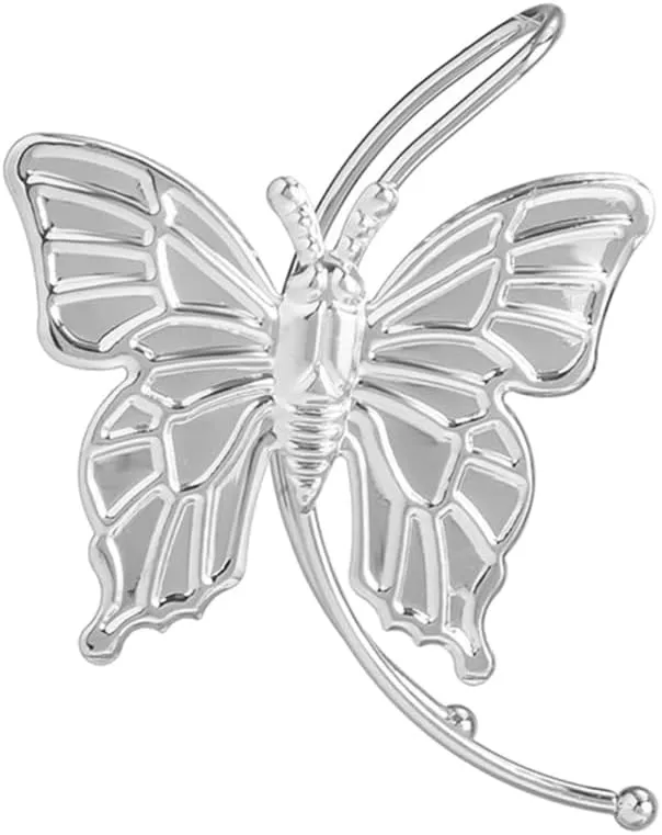 Piercing -Butterfly Ear Clips Butterfly Earring Women Gold Silver Statement Wrap Ear Cuff Earring Jewelry Gift