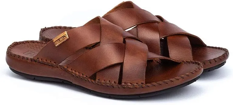 PIKOLINOS Flat Sandals Leather Tarifa for Man