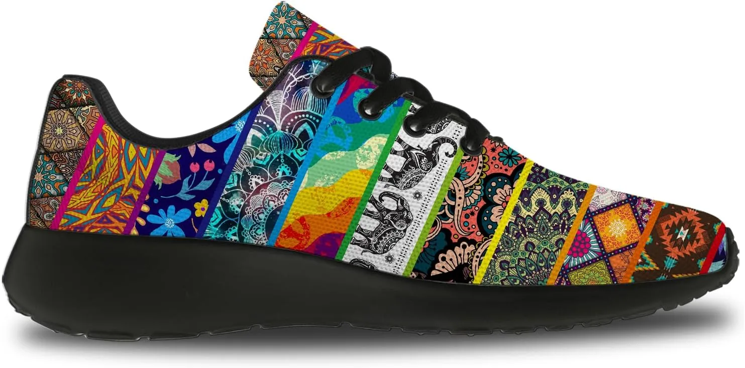 Psychedelic Shoes for Men Women Running Tennis Gym Shoes Athletic Walking Sneakers Gifts for Boyfriend Girlfriend