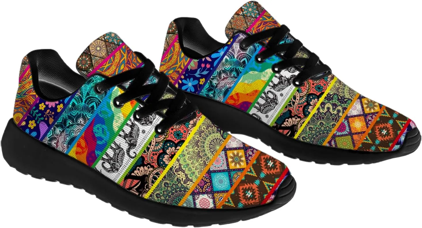Psychedelic Shoes for Men Women Running Tennis Gym Shoes Athletic Walking Sneakers Gifts for Boyfriend Girlfriend