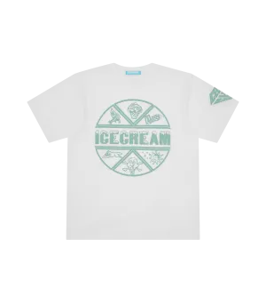 PUFF PRINT ICECREAM T-SHIRT - WHITE