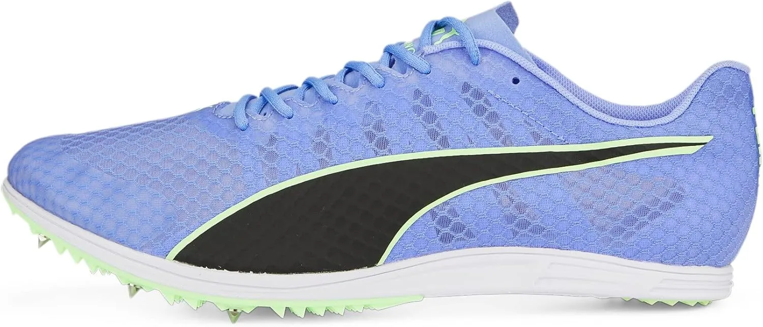 PUMA Men's Evospeed Distance 11 Track and Field Shoes, Sun Stream-Metallic Silver-Black, 10.5