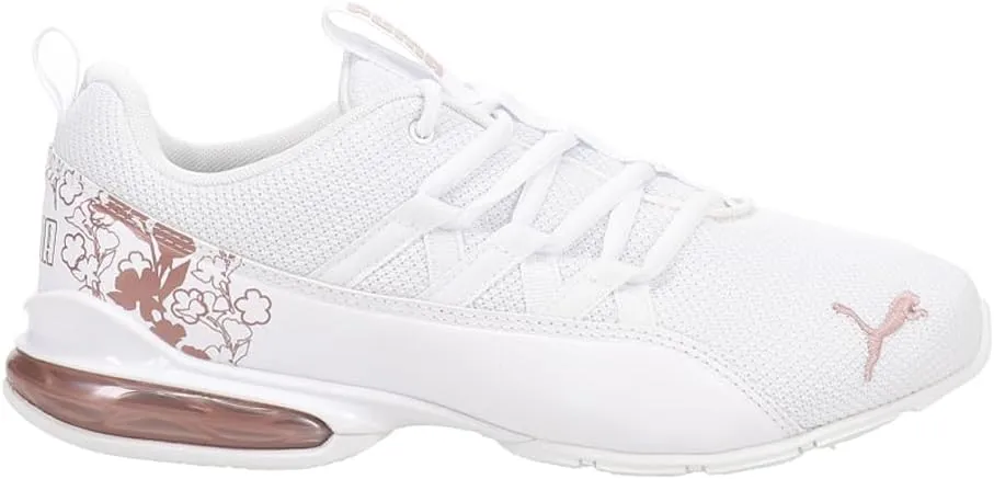 PUMA Womens Riaze Prowl Floral Wide Lace Up Sneakers Shoes Casual - White - Size 8 M