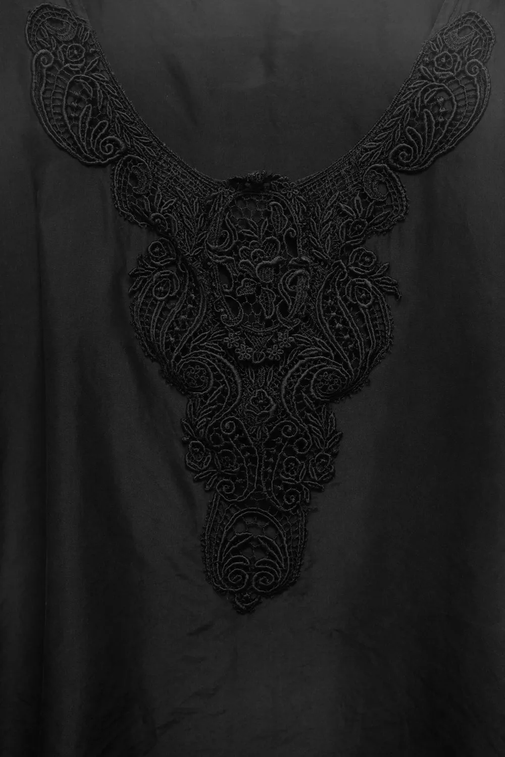 PURE SILK BLACK VINTAGE TANKTOP