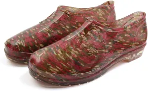 Qtqgoitem Red Green US 7.5 Low Heel Resistant Waterproof Rain Boots Wellies Ankle Shoes for Women (Model: 43f 3b7 78b 1c4)