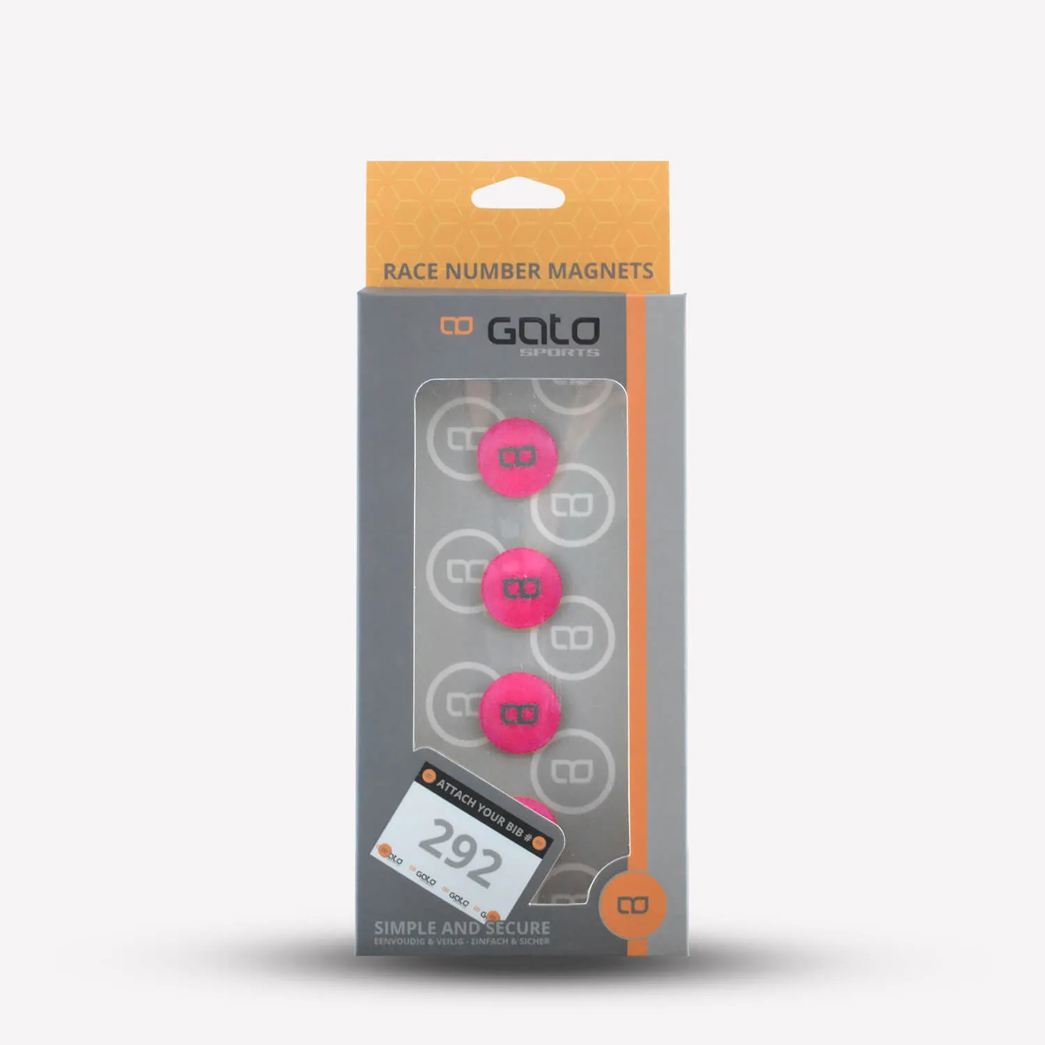 Race Number Magnets (Multiple Colour)
