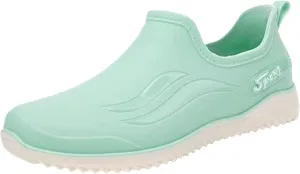 Rain Boots Women Ankle Garden Rainboot Slip On Short Rain Boots Garden Boots For Women Wide Width Waterproof Slip On Rain Shoe