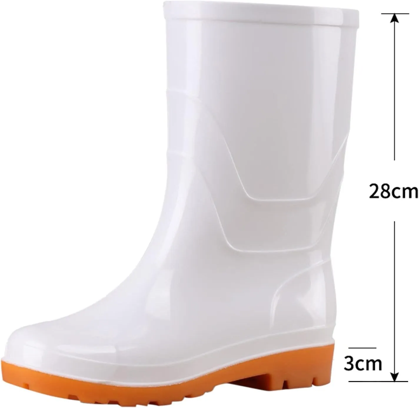 Rain Boots Women Women's Mid Calf Rain Boots Waterproof Garden Shoes Outdoor Work Boot for Hunting Gardening Farming
