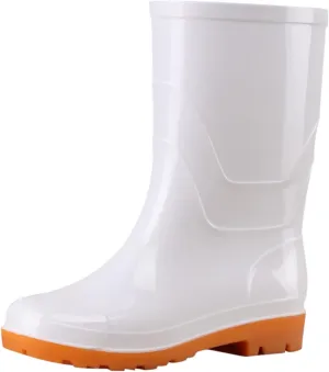 Rain Boots Women Women's Mid Calf Rain Boots Waterproof Garden Shoes Outdoor Work Boot for Hunting Gardening Farming
