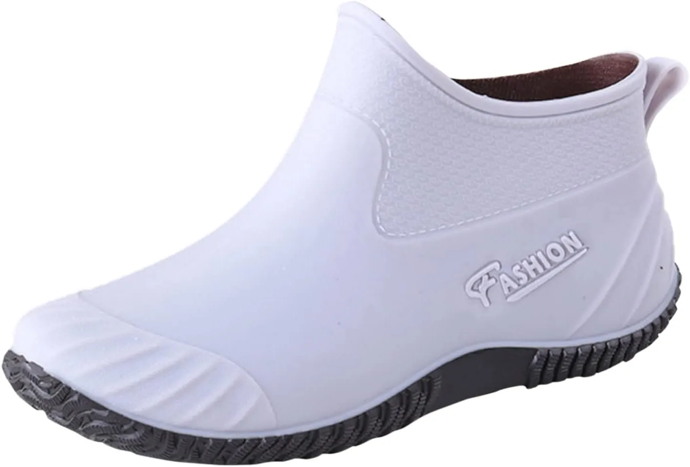 Rain Boots Women Women's Short Rain Boots Waterproof Anti Slip Rubber Ankle Chelsea Booties Comfortable Garden Shoes