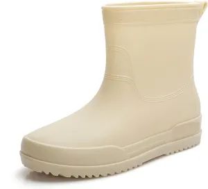 Rain Footwear, Girls' Waterproof Rain Boots Women's Work Shoes Rainboots(9.5)