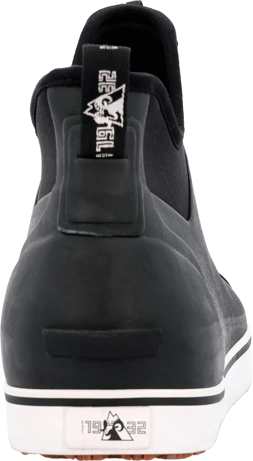 ROCKY Dry Strike Mens Waterproof Pull On Ankle Deck Boots RKK445FC Black White