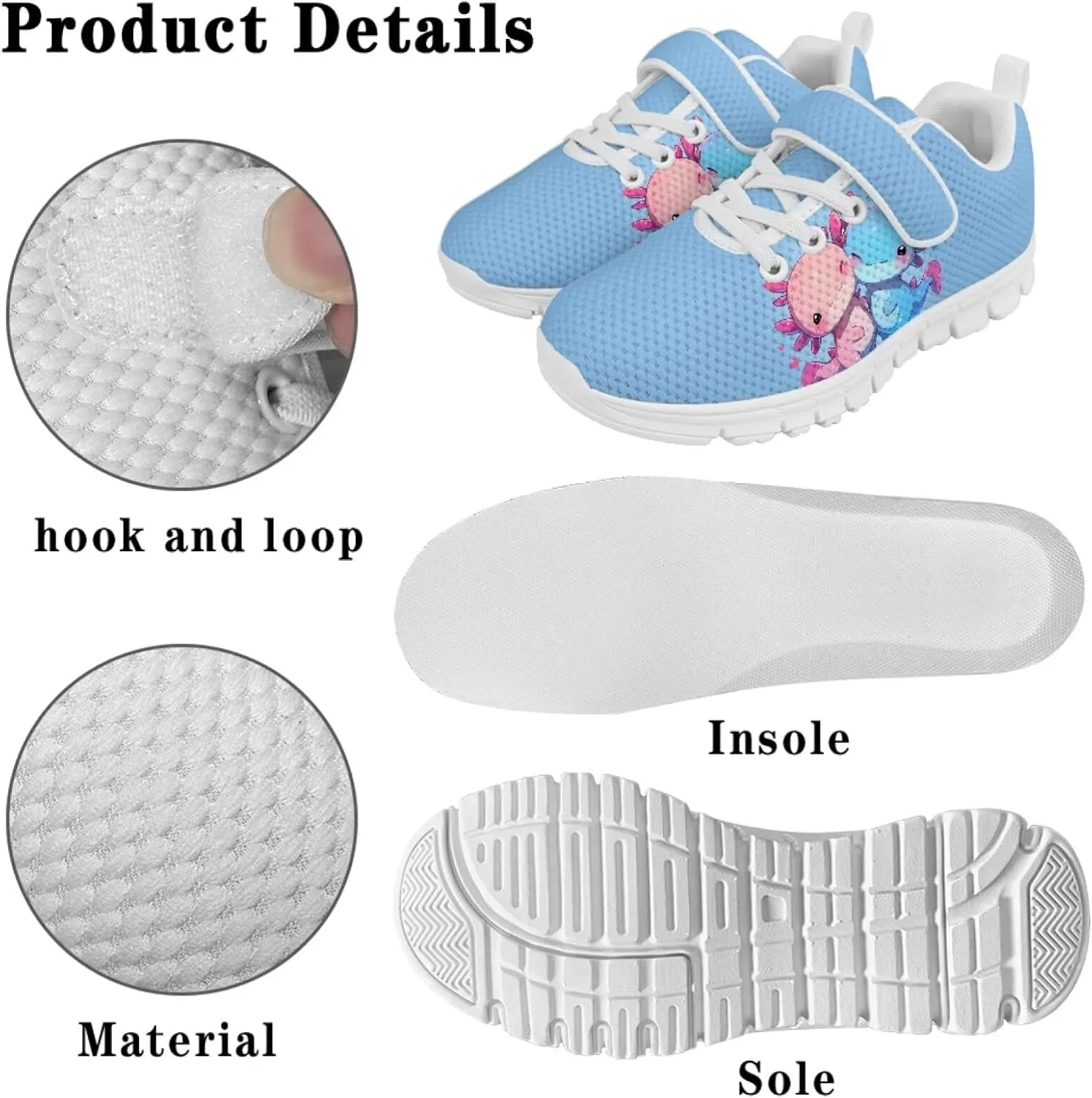 Running Athletic Shoes for Boys Girls Slip On Tennis Shoes Kids Shoes
