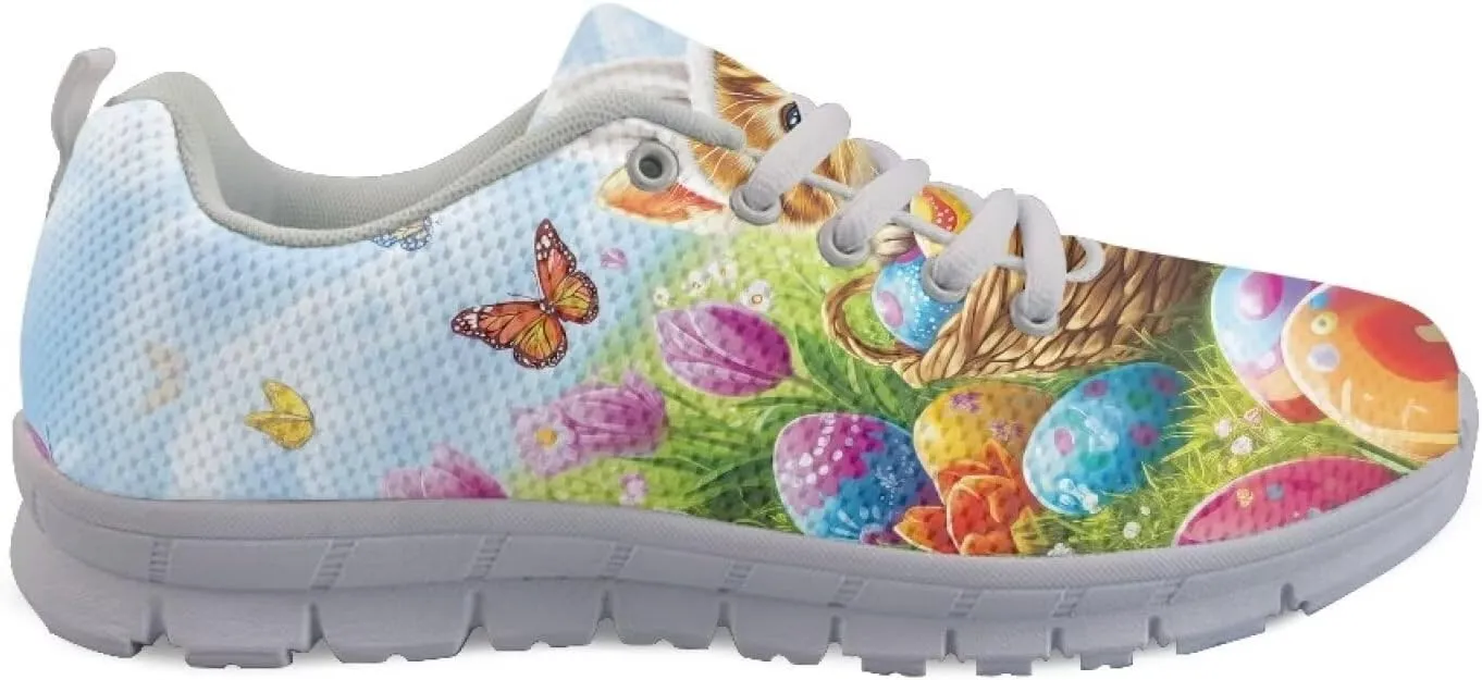 Running Shoes for Women Lightweight Tennis Shoe Outdoor Sports Gym Workout Sneakers Easter St. Patrick's Day Shoes White Sole Size 5-12