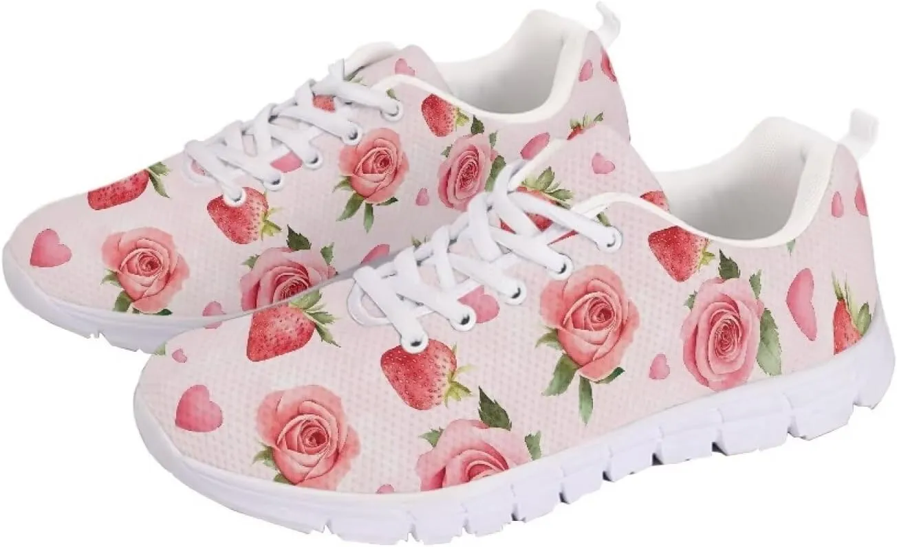 Running Shoes for Women Lightweight Tennis Shoe Outdoor Sports Gym Workout Sneakers Easter St. Patrick's Day Shoes White Sole Size 5-12
