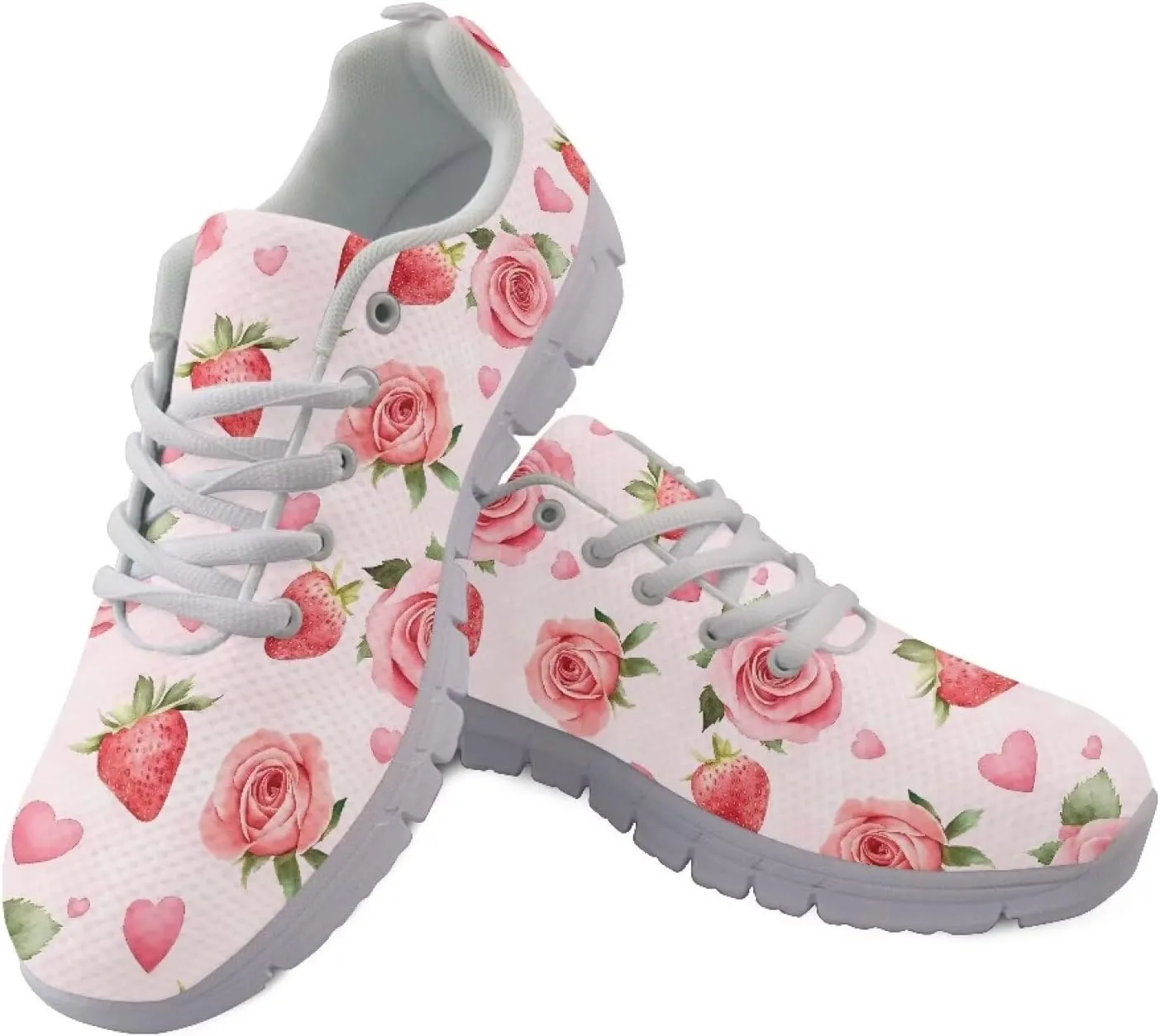 Running Shoes for Women Lightweight Tennis Shoe Outdoor Sports Gym Workout Sneakers Easter St. Patrick's Day Shoes White Sole Size 5-12