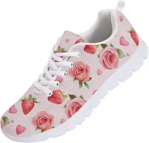 Running Shoes for Women Lightweight Tennis Shoe Outdoor Sports Gym Workout Sneakers Easter St. Patrick's Day Shoes White Sole Size 5-12