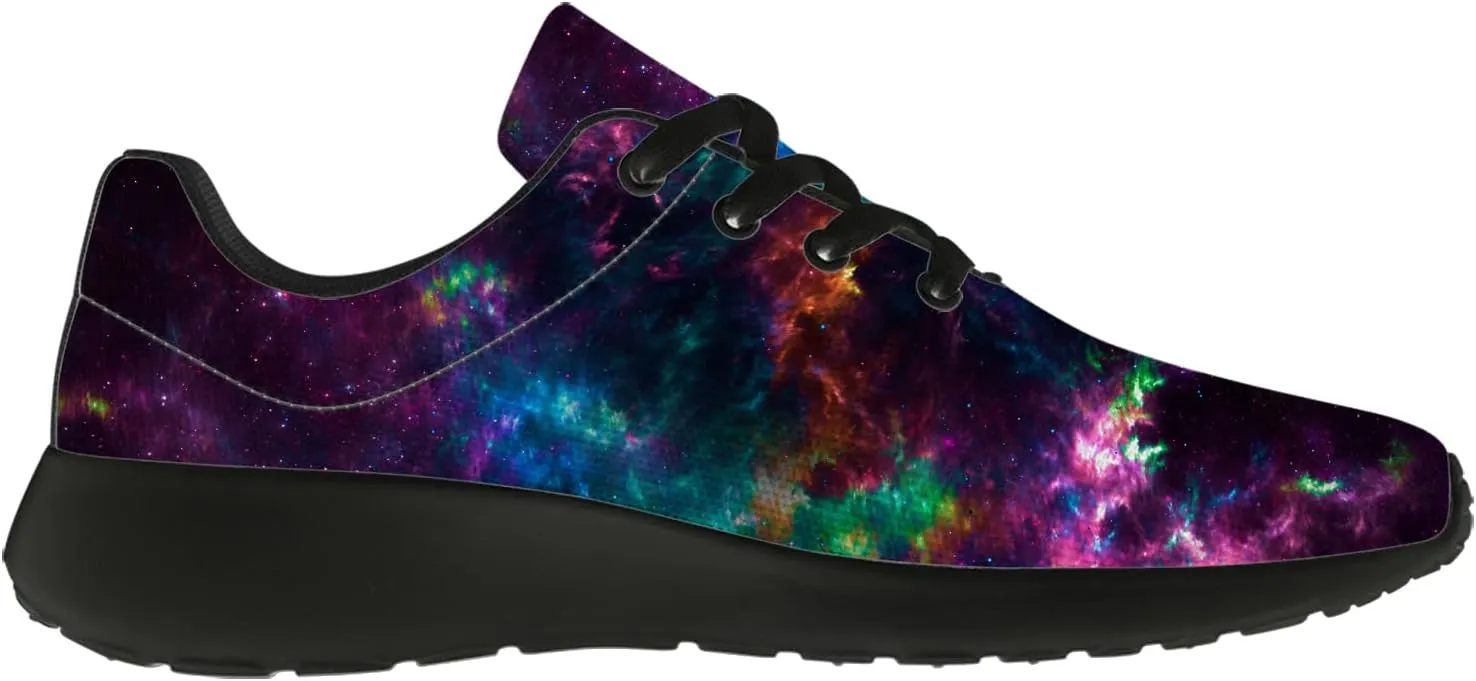 Running Shoes for Women Men Galaxy Shoes 3D Print Sneakers Gifts for Women Men