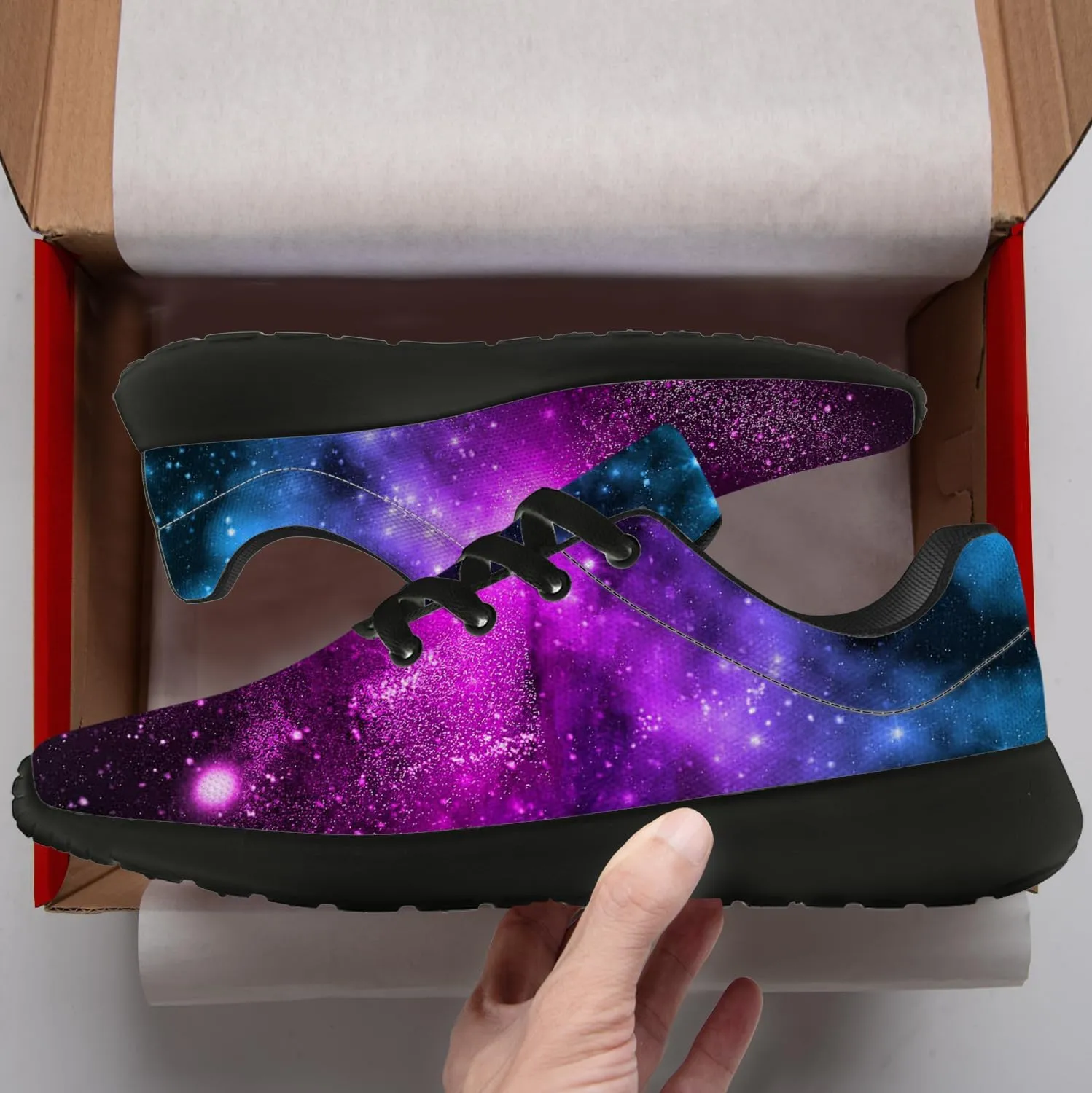 Running Shoes for Women Men Galaxy Shoes 3D Print Sneakers Gifts for Women Men