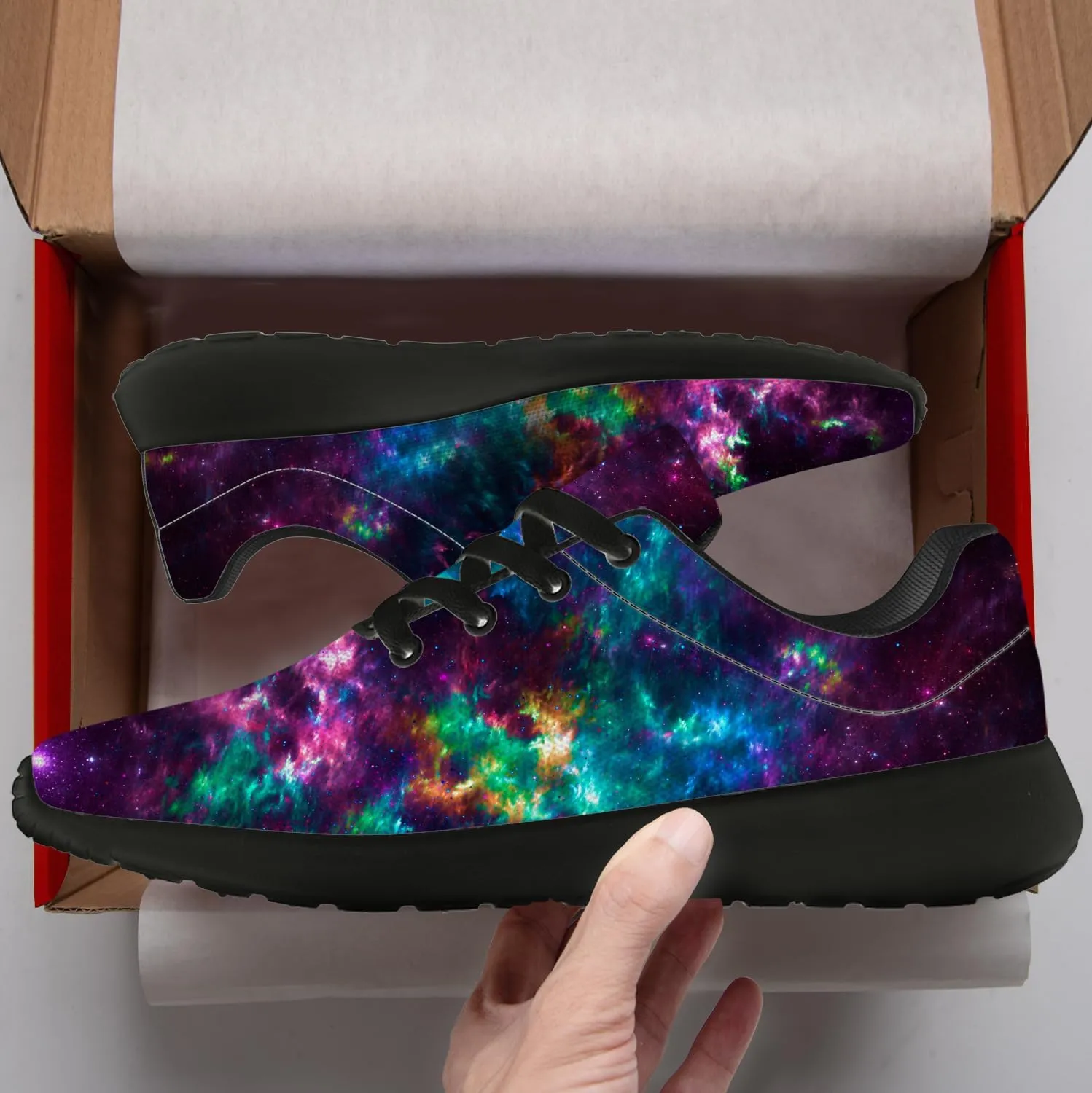 Running Shoes for Women Men Galaxy Shoes 3D Print Sneakers Gifts for Women Men