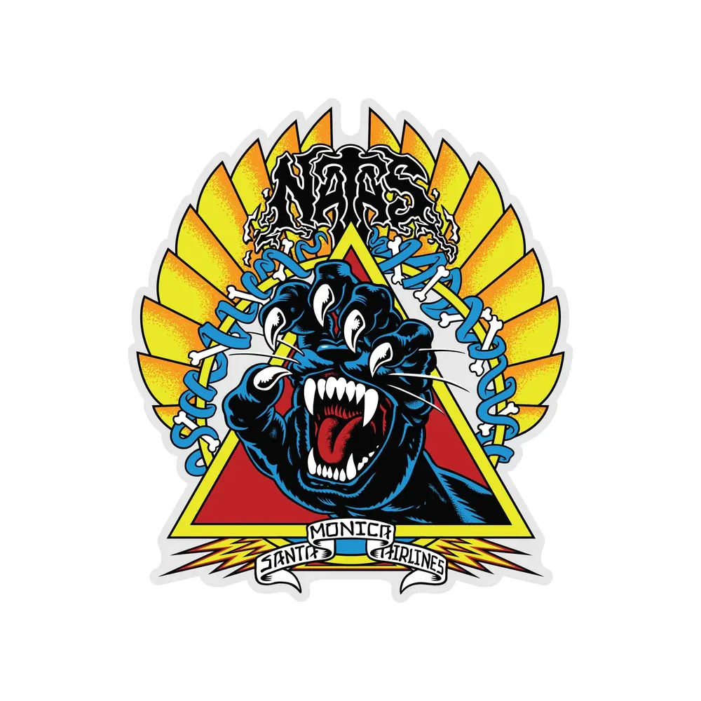 Santa Cruz Natas Screaming Panther 5.25in Stickers (25 Pack)