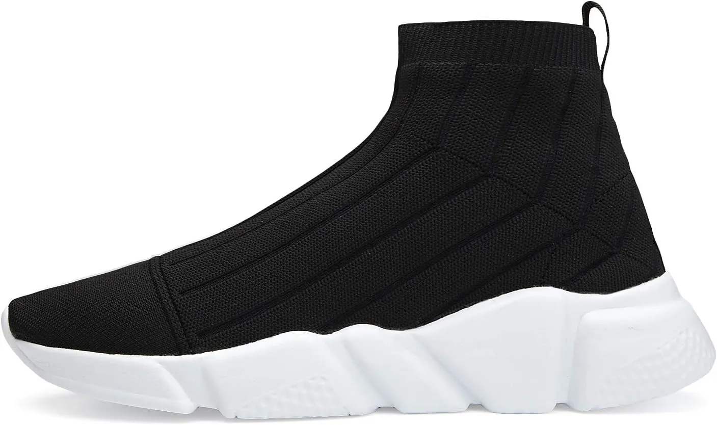 Santiro Women's High Top Sneakers Walking Tennis Shoes Breathable Casual Sports Shoes