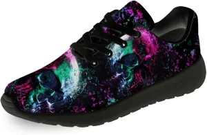 Skull Shoes for Men Women Lightweight Comfort Running Tennis Walking Sneakers Gifts for Him Her