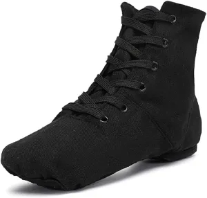 Smithmelody Canvas Jazz Dancing Sneakers Ballet Dance Boots for Girls Boys
