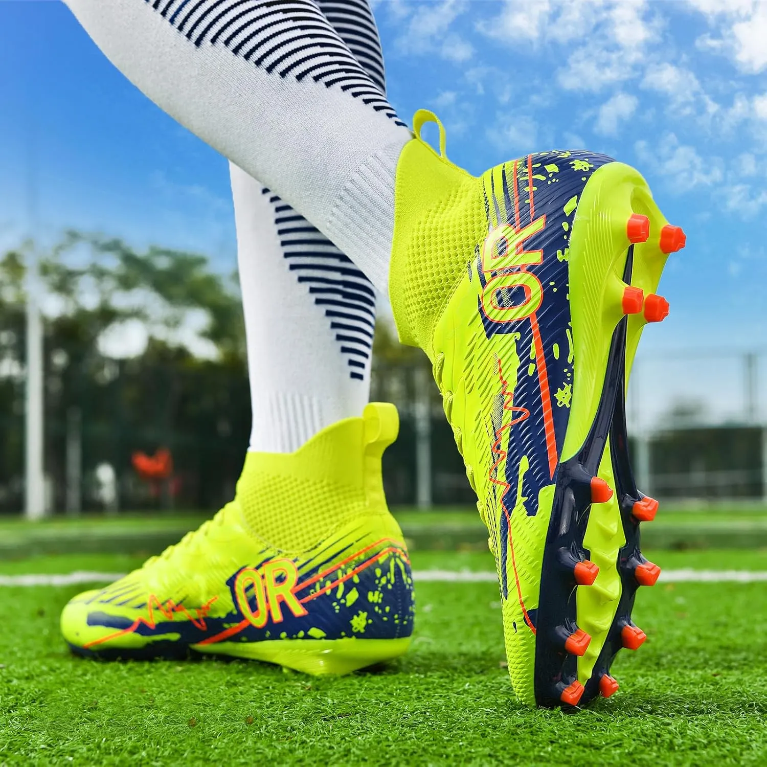 Soccer Cleats for Mens Womens Indoor Turf Soccer Shoes Youth AG TF Training Football Boots Unisex
