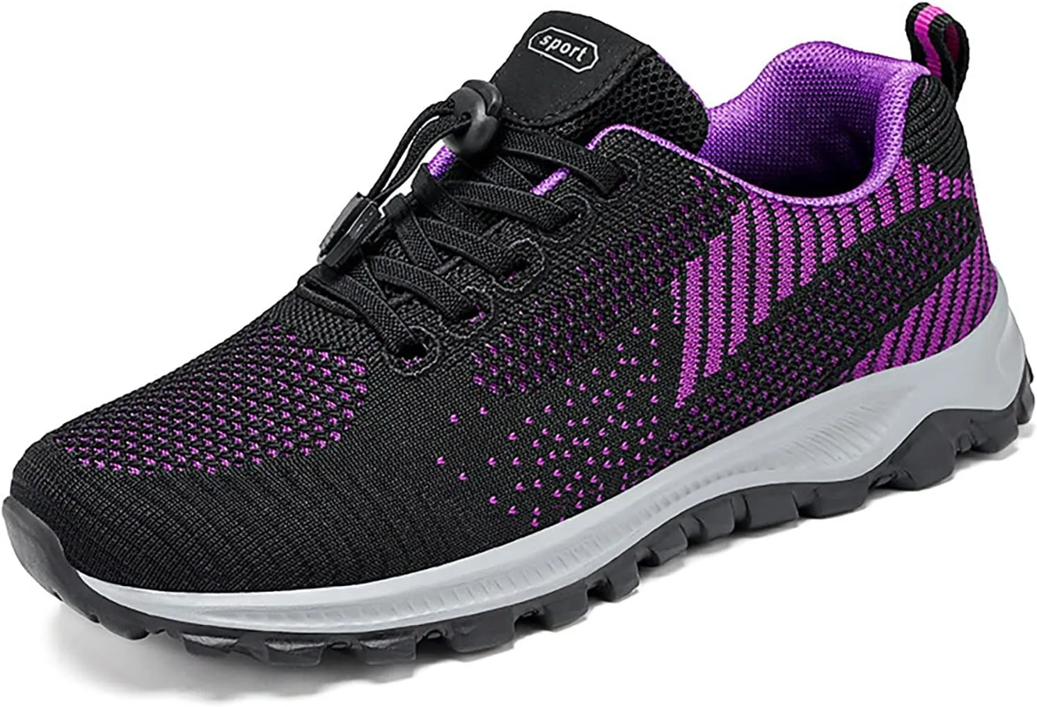 SOLPNOW Women's Stretch Elastic Strap Slip On Mesh Sneakers with Arch Support Breathable Comfortable Casual Walking Platform Sneakers,Outdoor Non-Slip Workout Running Sneakers