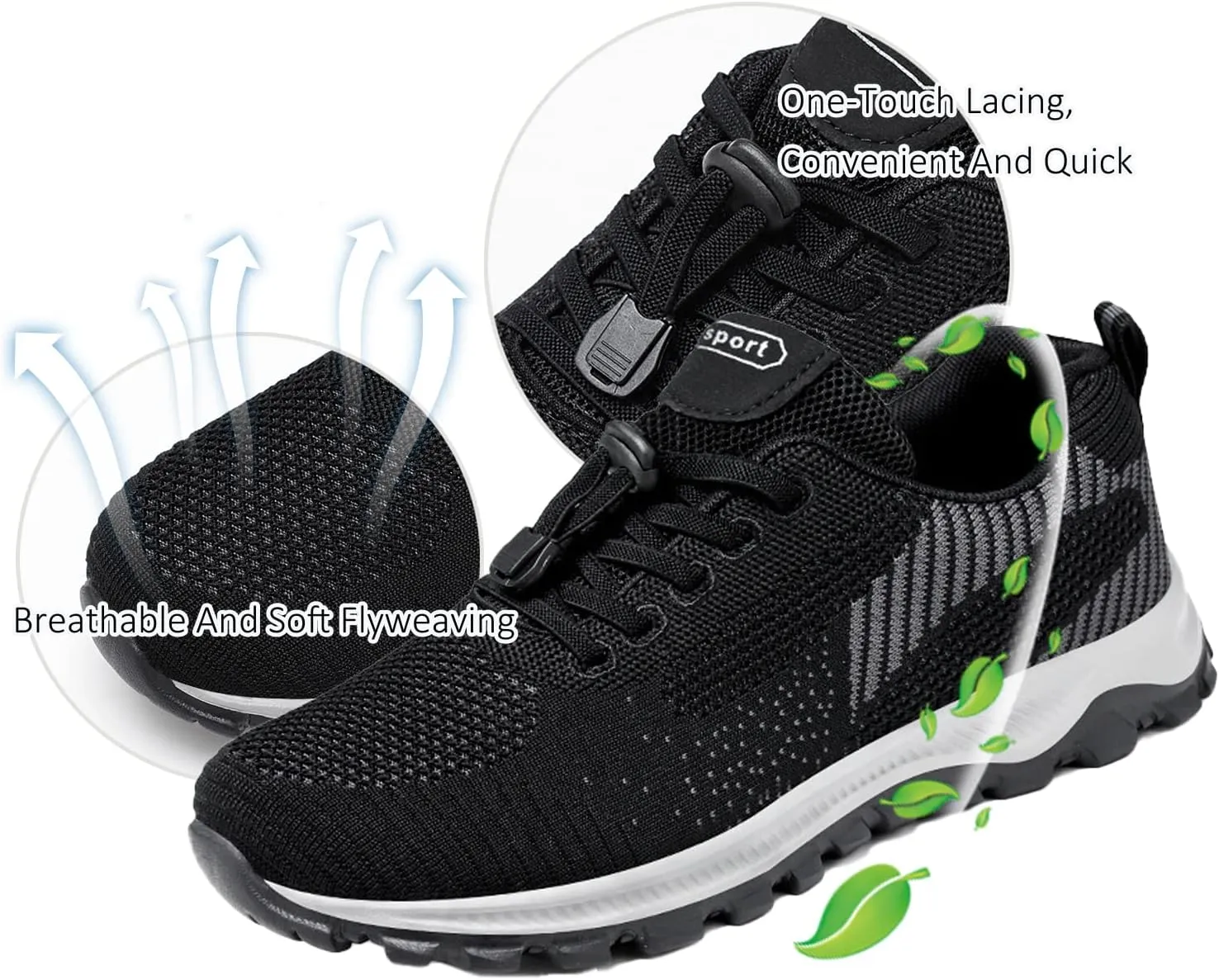 SOLPNOW Women's Stretch Elastic Strap Slip On Mesh Sneakers with Arch Support Breathable Comfortable Casual Walking Platform Sneakers,Outdoor Non-Slip Workout Running Sneakers