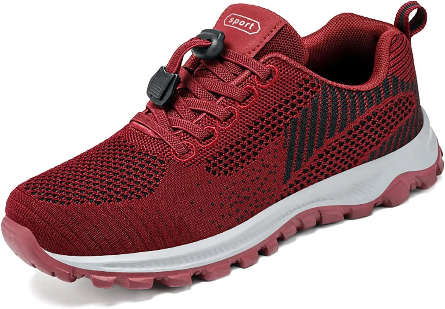 SOLPNOW Women's Stretch Elastic Strap Slip On Mesh Sneakers with Arch Support Breathable Comfortable Casual Walking Platform Sneakers,Outdoor Non-Slip Workout Running Sneakers