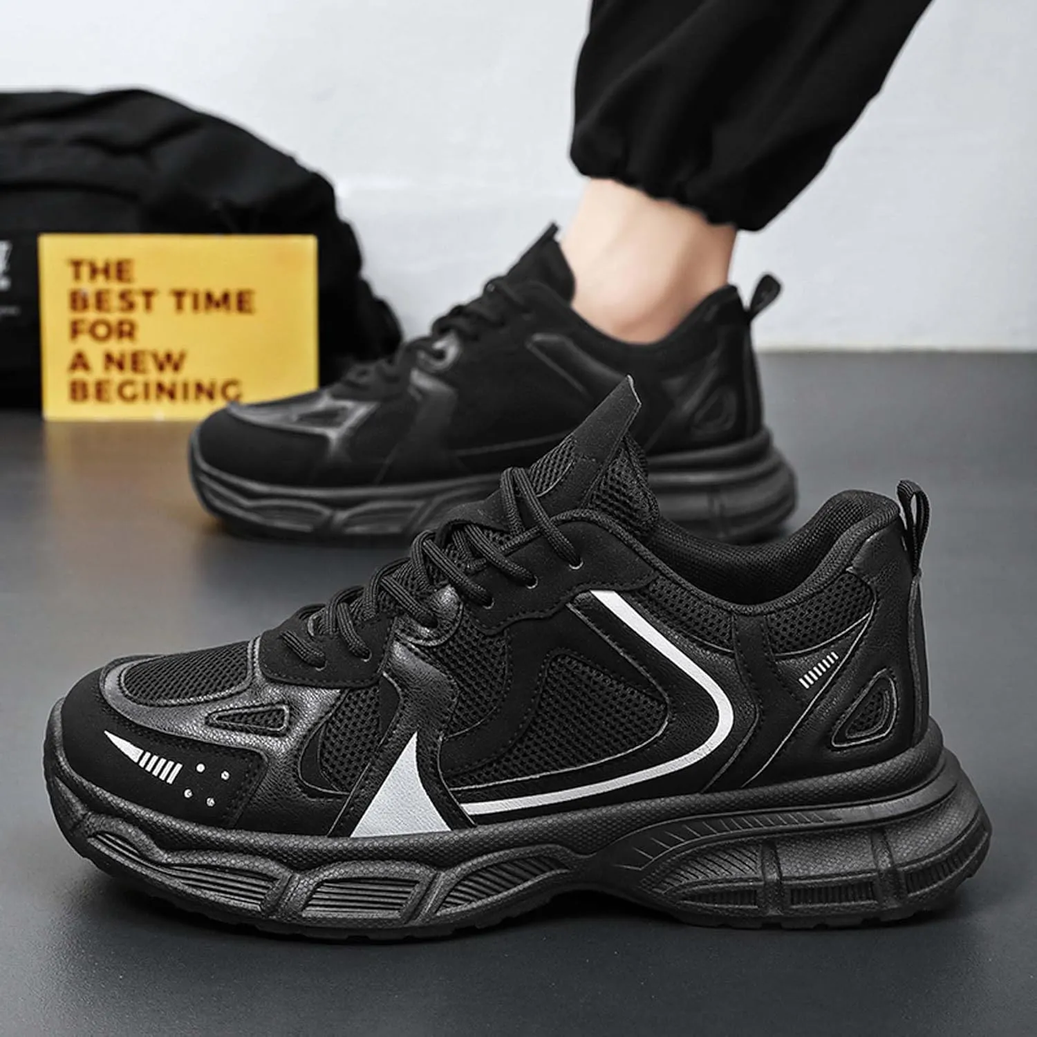 Summer Style Anti Slip and wear-Resistant Men's Shoes Large Size Outdoor Shoes Sports Shoes Running Shoes Casual Shoes Hiking Shoes Blue Ball Shoes Hiking Shoes