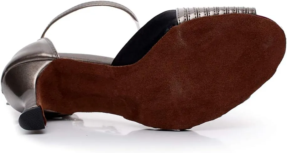SWDZM Women Ballroom Dance Shoes Latin Salsa Bachata Practice Performance Dance Shoes,Model-QJW6105