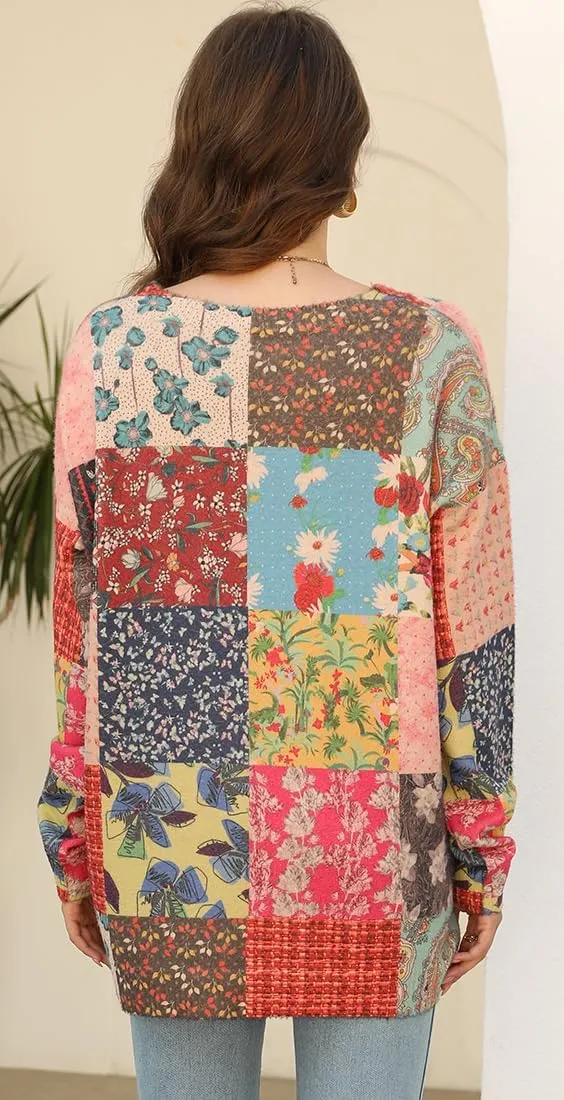 Sweaters for Women Oversized Sweaters Casual Boho Clothes Knit Tops Trendy Graphic Sweater