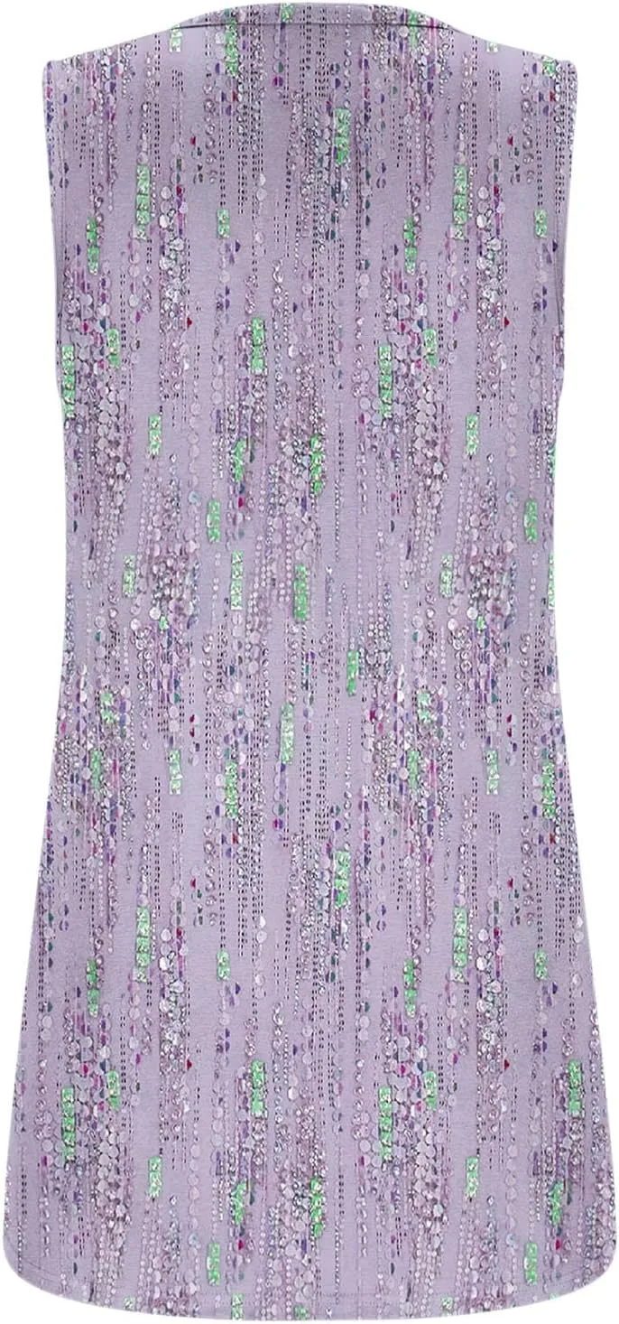 Tank Tops for Women Trendy 2024 Dressy Causal Tunic Tops Square Neck Sleeveless Summer Shirts Blouse Fashion Clothes