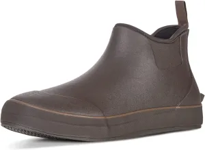 TENGTA Men's Waterproof Deck Boots Ankle Rain Footwear Neoprene Rubber Shoes
