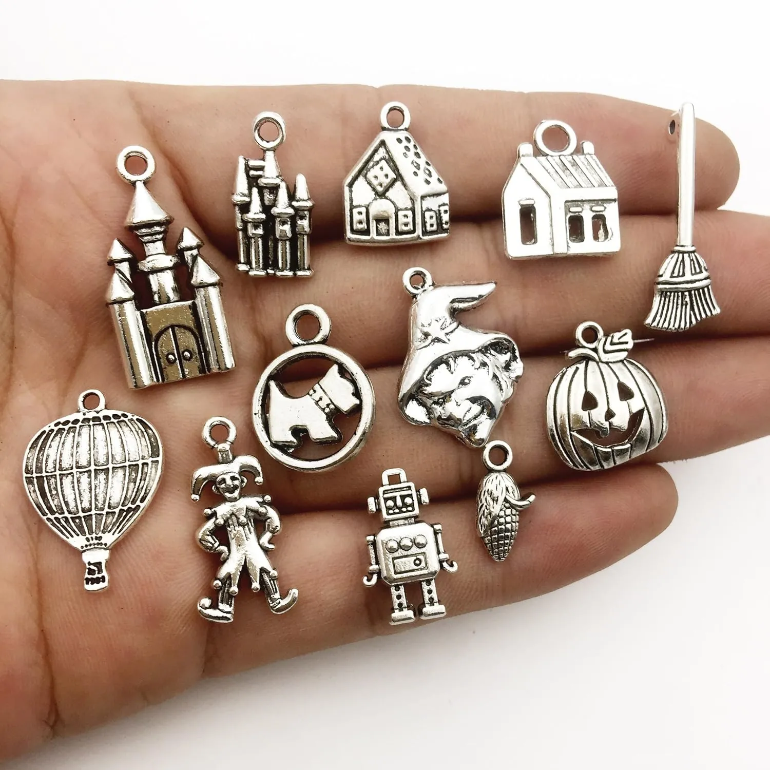 The Wizard of Oz Charms-100g (About 70-75pcs) Craft Supplies Mixed Pendants Beads Charms Pendants for Crafting, Jewelry Findings Making Accessory for DIY Necklace Bracelet (M038)