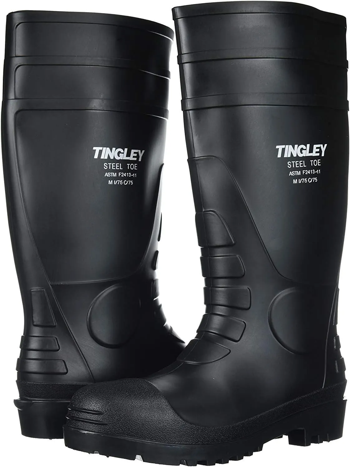 Tingley Mens PVC Steel Toe 15 Knee Boot,Black,US 11 M