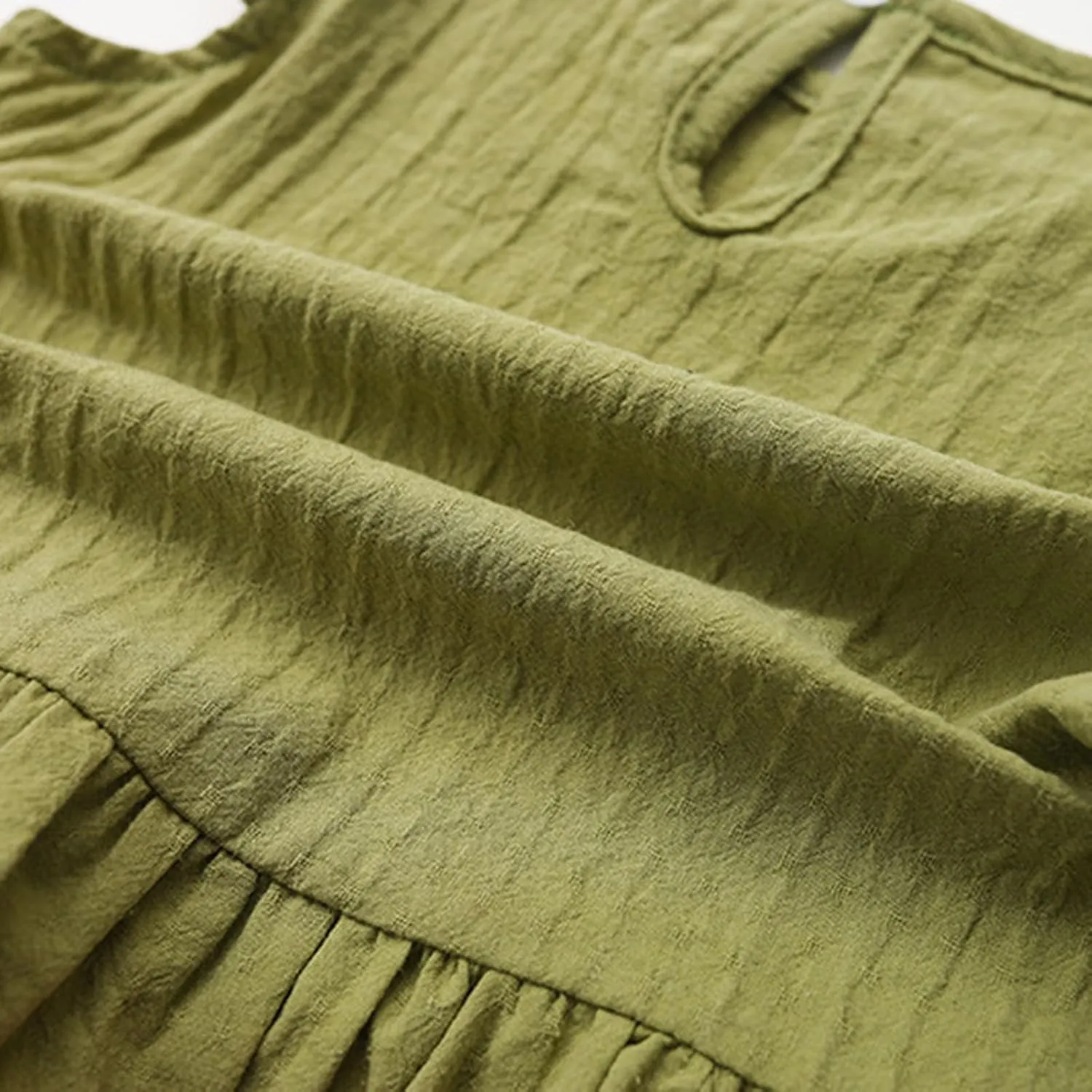 Toddler Girls Ruffle Tank Tops Summer Casual Linen Shirts Cute Cap Sleeve Blouse Tops for Baby Girl