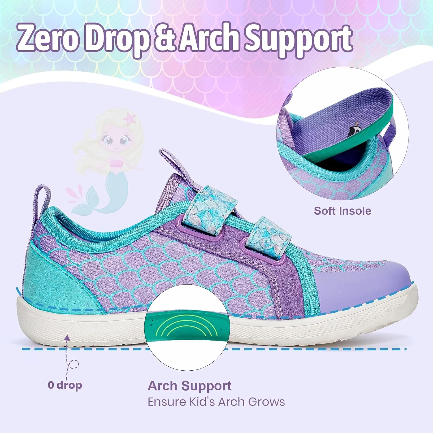Toddler Shoes Boys Girls Kids Wide Toe Box Barefoot Shoes Breathable Zero Drop Non-Slip Sneakers for Toddler/Little Kid/Big Kid