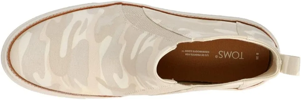 TOMS Womens Bryce High Sneakers Shoes Casual - Beige