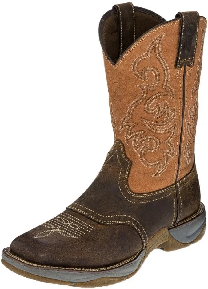 Tony Lama Men's 3R Junction Dusty Work Boot Square Toe Brown 11 EE