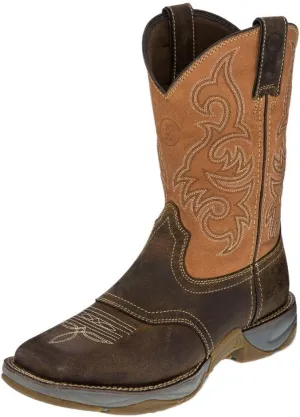Tony Lama Men's 3R Junction Dusty Work Boot Square Toe Brown 11 EE