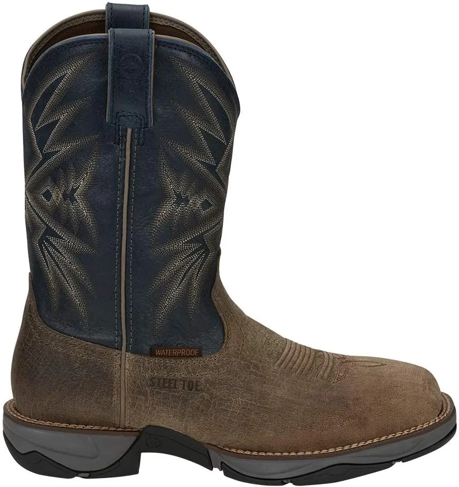 Tony Lama Men's Bartlett Amber Western Work Boot Steel Toe - Rr3360