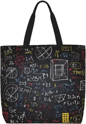 Tote Bag for Women Reusable Grocery Bags Milk Duck Yellow Tote Bag with Inner Pocket Travel Tote for Shopping