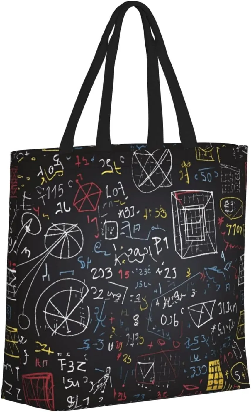 Tote Bag for Women Reusable Grocery Bags Milk Duck Yellow Tote Bag with Inner Pocket Travel Tote for Shopping