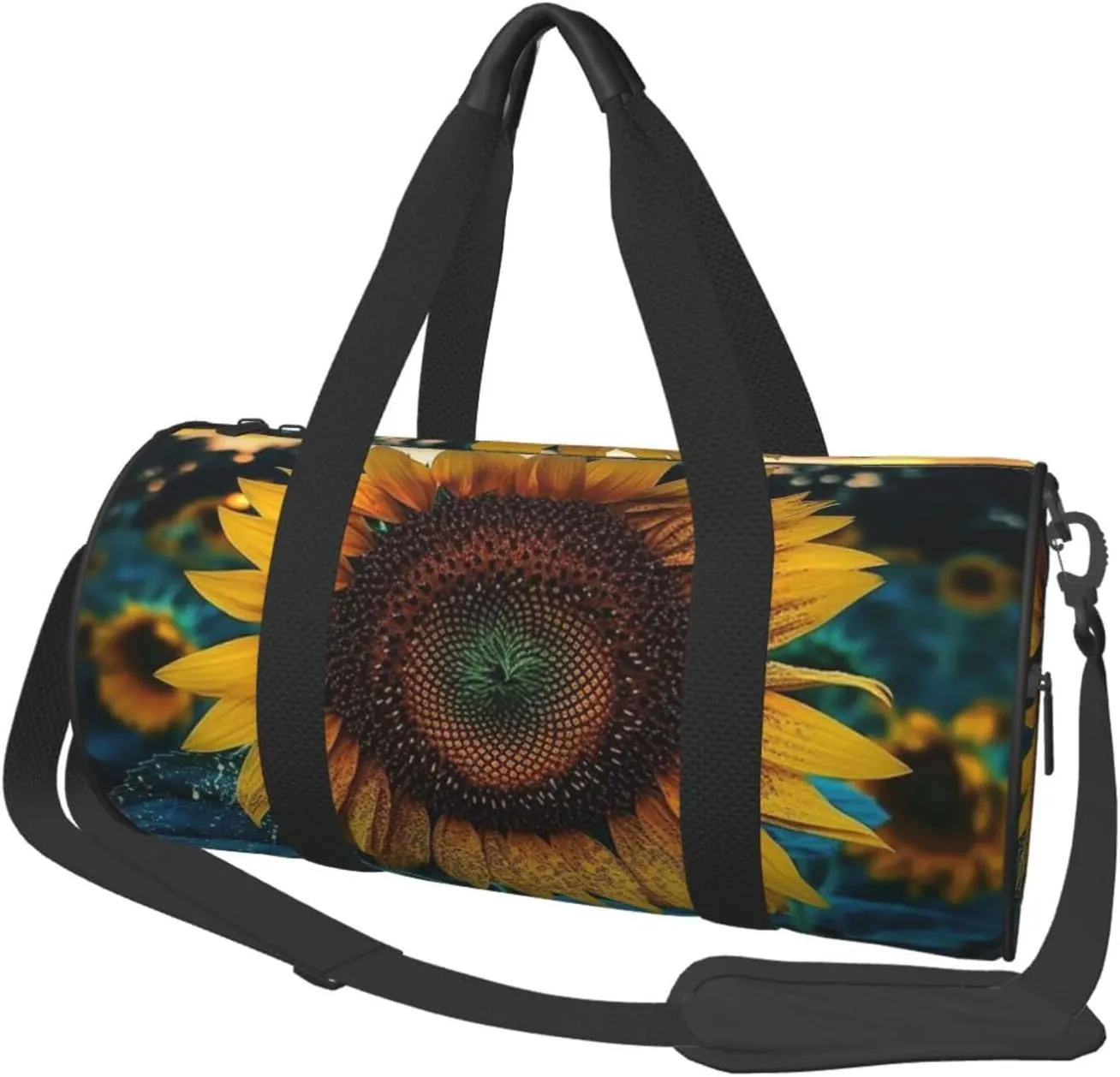Travel Duffel Bag Foldable Weekender Overnight Bag The Most Beautiful Sunflower Sports Tote Gym Bags Large Capacity Lightweight Carry On Luggage Bags for Men Women