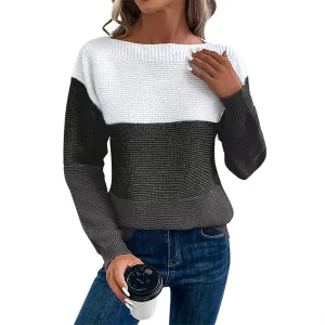 Trendy Women's Fall 2024 Oversized Sweaters Long Sleeves Chunky Knit Cozy High Neck Casual Tops